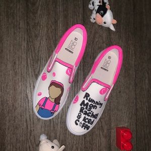 Custom painted shoes